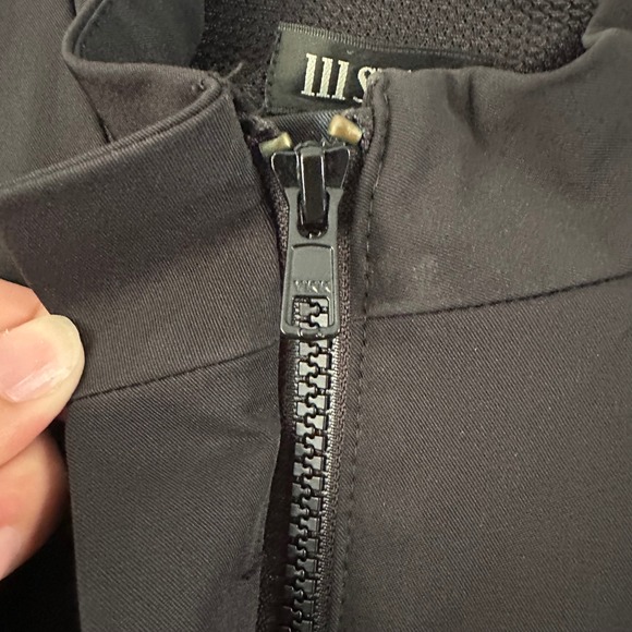 111 State Basic Black Zip Up Jacket SZ 8 - Picture 5 of 9
